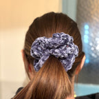 Handmade Velvet Crochet Scrunchie