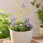 Flower Friend - Wire plant pot decoration - Bee, Flower and Butterfly