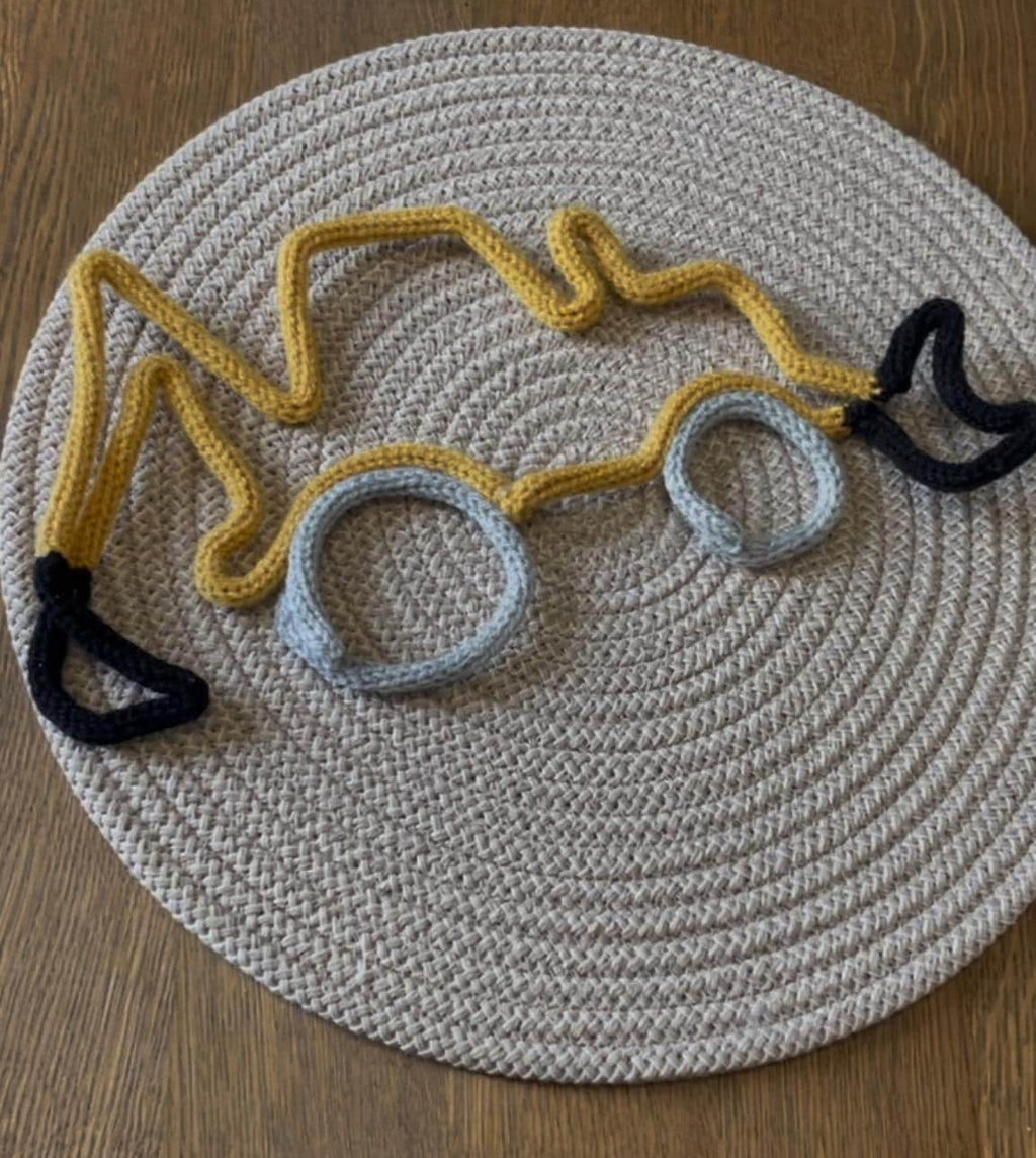 Handmade Knitted Wire Digger Wall Decor - Kids Bedroom Decor
