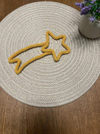 Handmade knitted rocket / Wall decoration / Space themed / Custom-made / Nursery / Baby / Star / Planet / Moon / Rocket