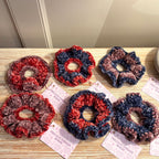 Handmade Velvet Crochet Scrunchie