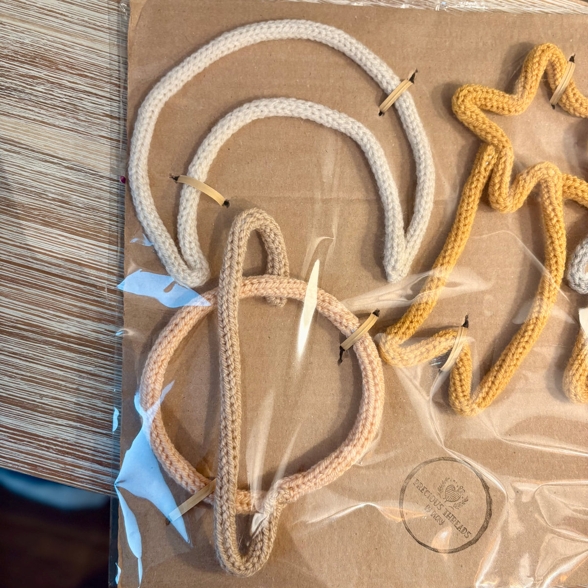 Handmade knitted rocket / Wall decoration / Space themed / Custom-made / Nursery / Baby / Star / Planet / Moon / Rocket