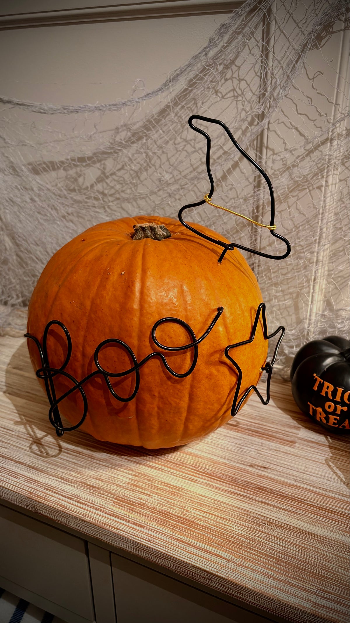 Reusable Halloween Wire Pumpkin Decorating Kit 🎃 | Boo or Spooky Design