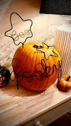 Reusable Halloween Wire Pumpkin Decorating Kit 🎃 | Boo or Spooky Design