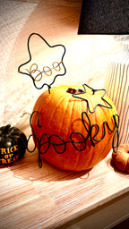 Reusable Halloween Wire Pumpkin Decorating Kit 🎃 | Boo or Spooky Design