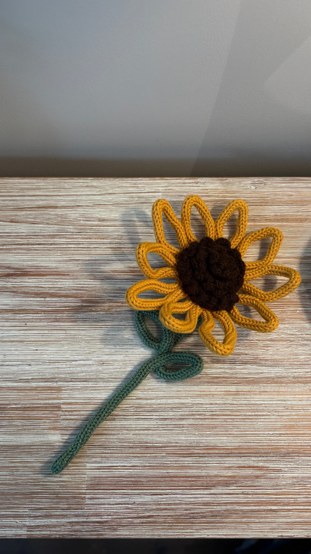 Handmade Knitted Wire Sunflower Bouquet | Forever Flower Gift | Artisan Floral Home Decor | Unique Handmade Gift