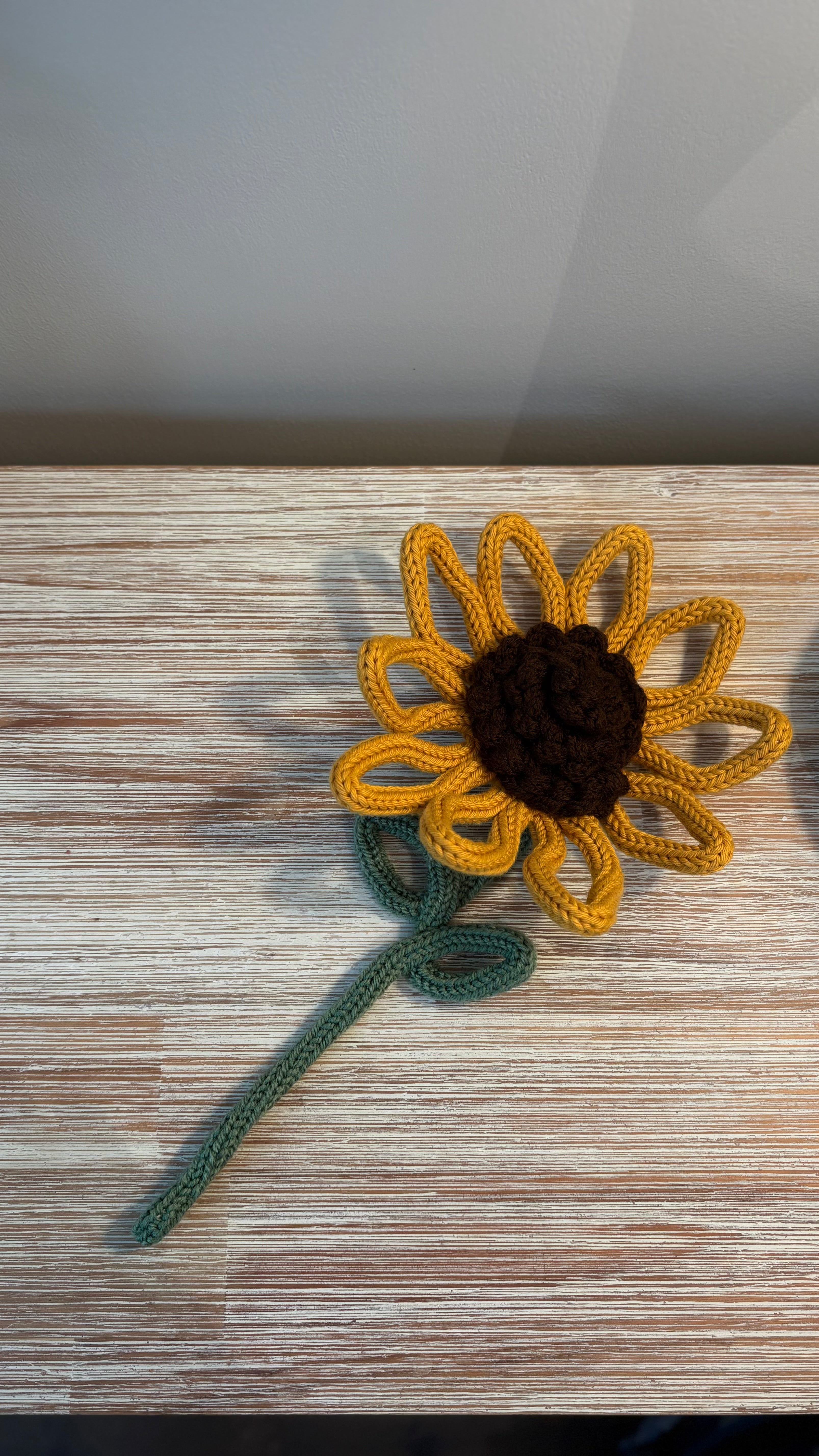 Handmade Knitted Wire Sunflower Bouquet | Forever Flower Gift | Artisan Floral Home Decor | Unique Handmade Gift