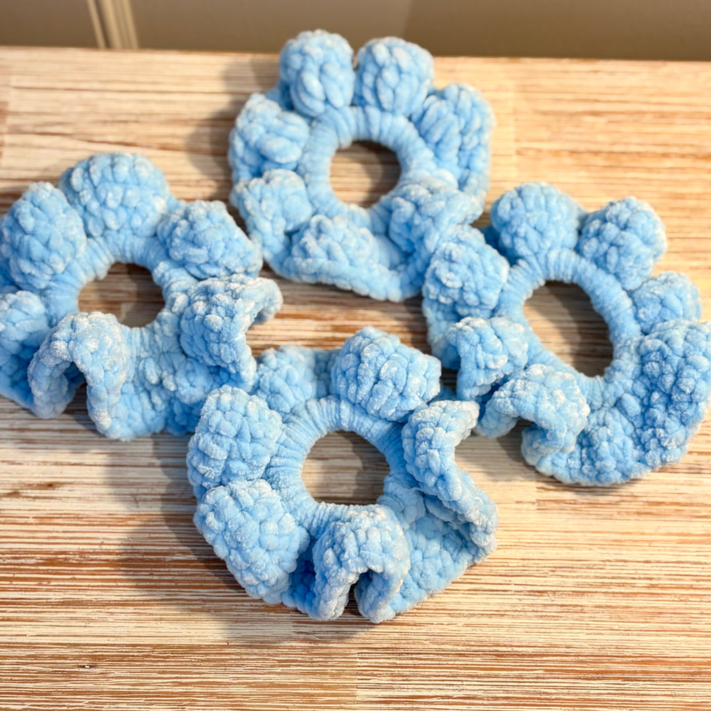 Pastel Crocheted Scunchies
