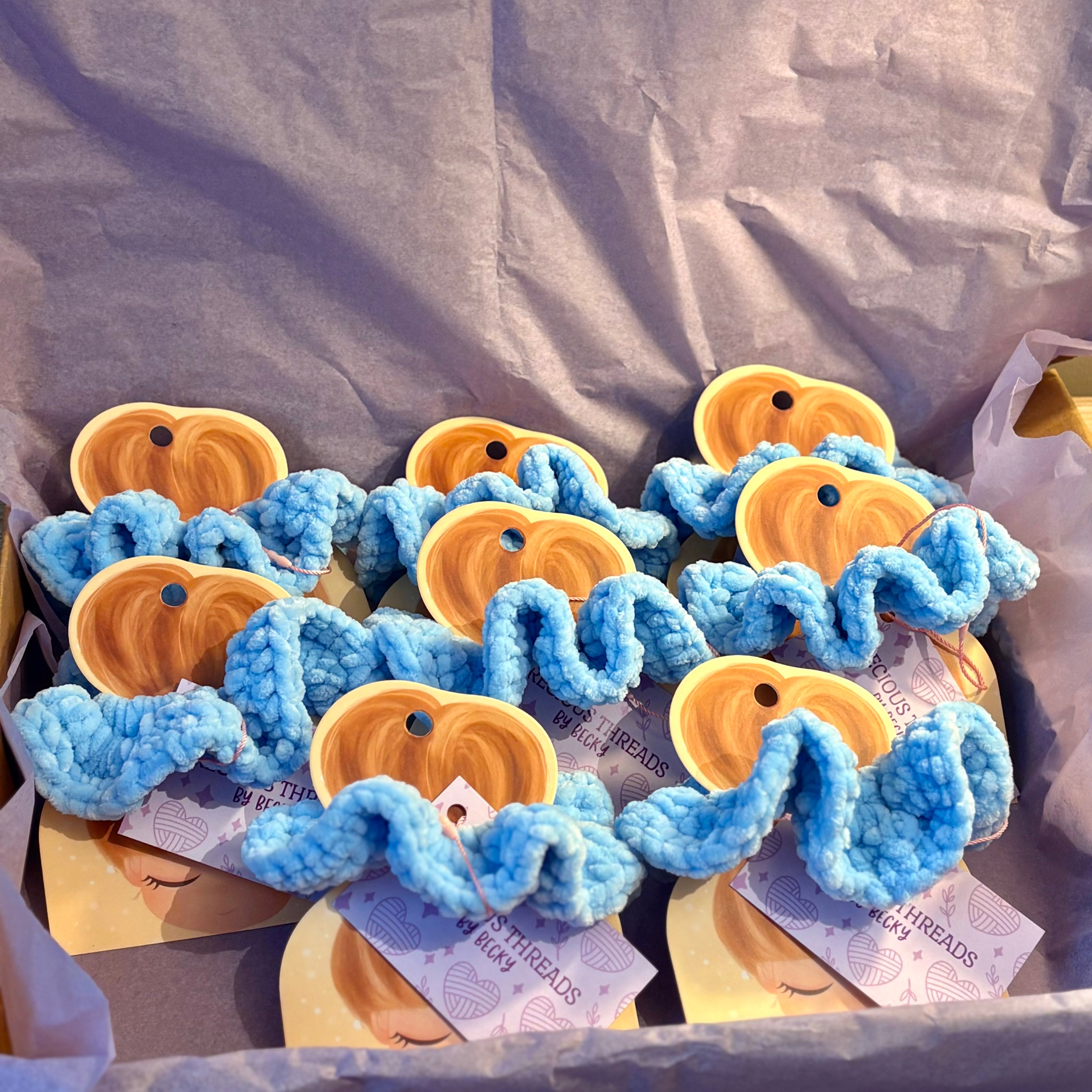 Pastel Crocheted Scunchies