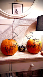 Reusable Halloween Wire Pumpkin Decorating Kit 🎃 | Boo or Spooky Design