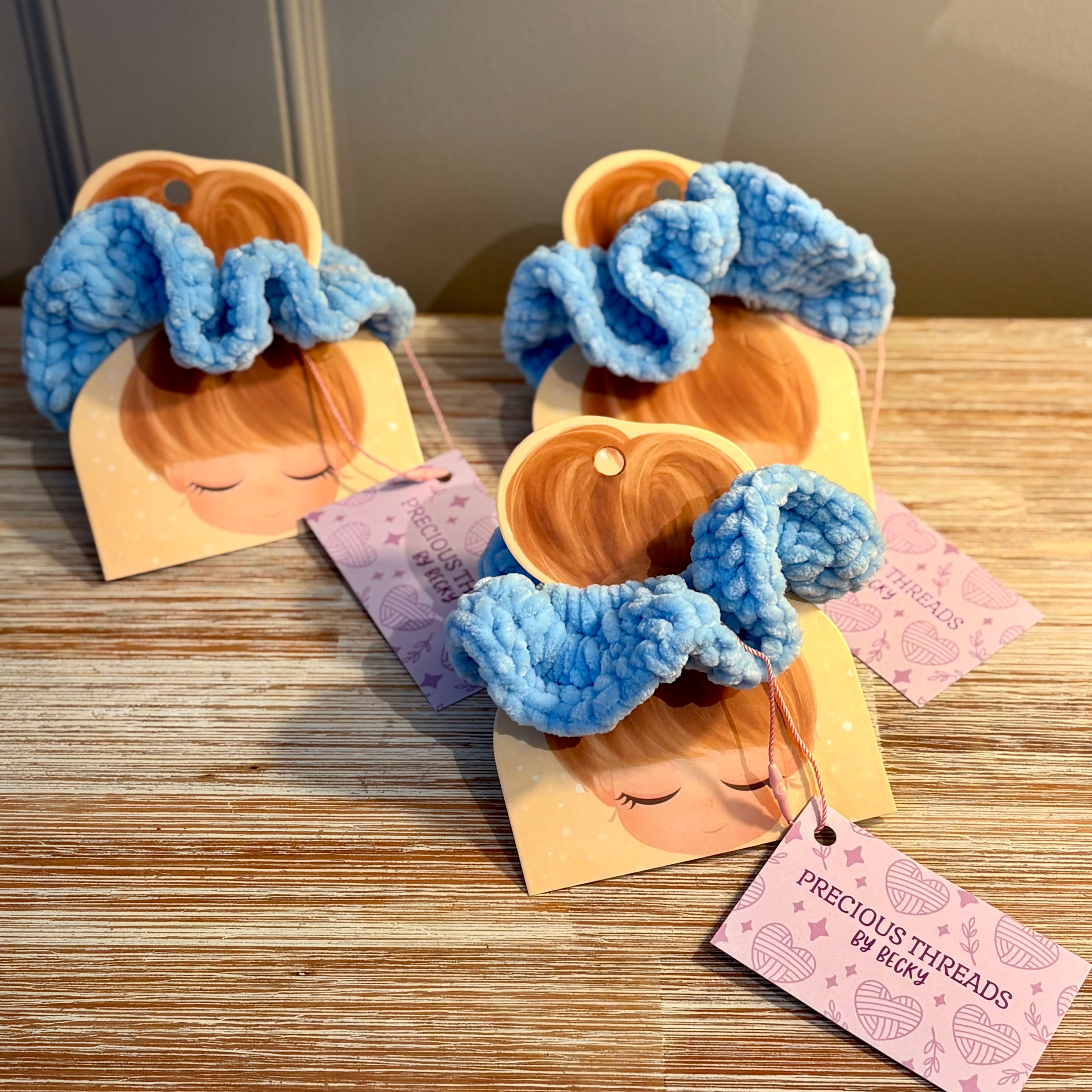 Pastel Crocheted Scunchies