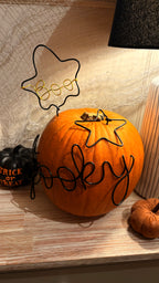 Reusable Halloween Wire Pumpkin Decorating Kit 🎃 | Boo or Spooky Design