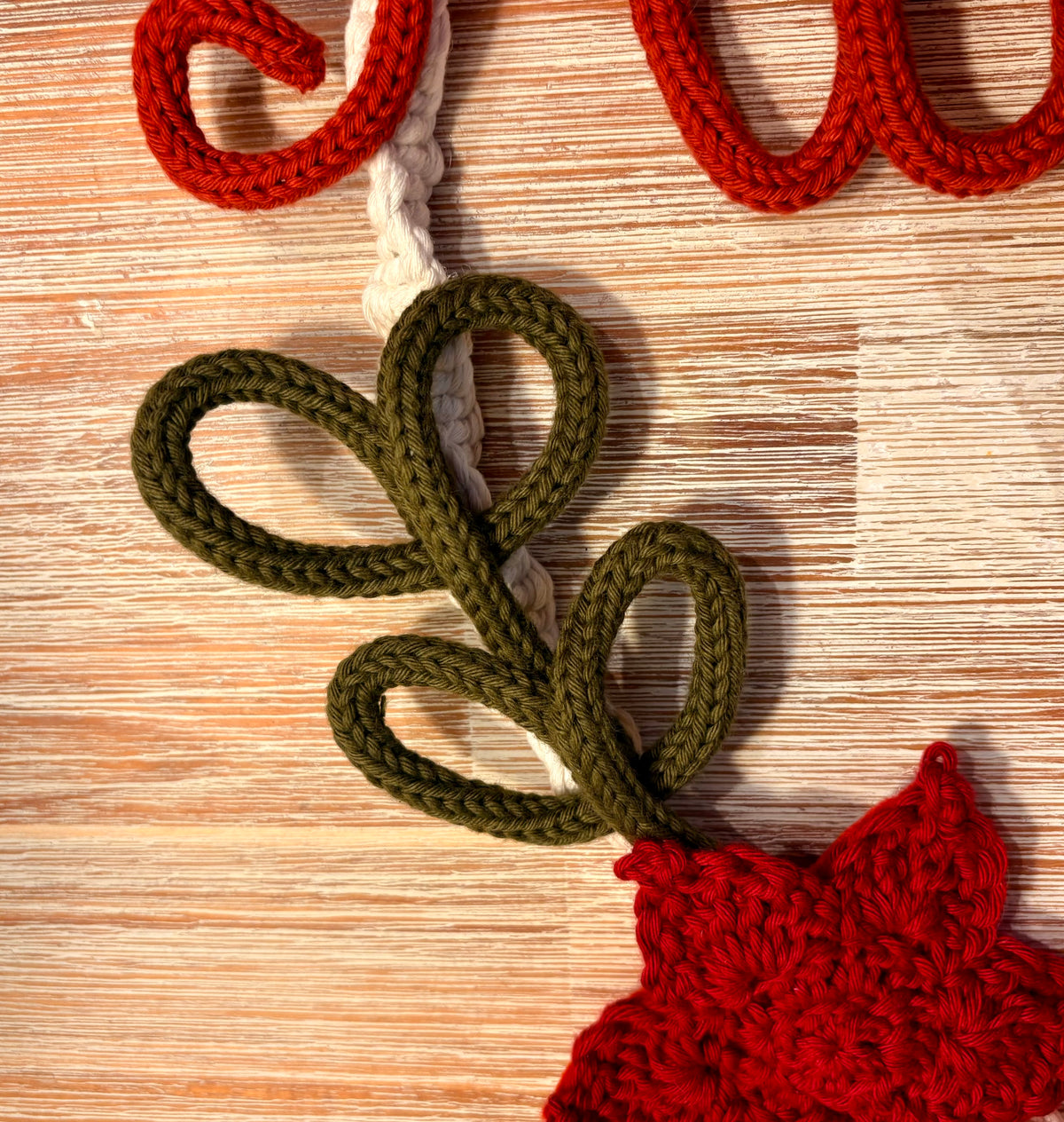 Handmade Knitted Wire Art Autumn Wreath – Personalised Knitted Wire Art with Pumpkin, Maple Leaves & Macramé Border