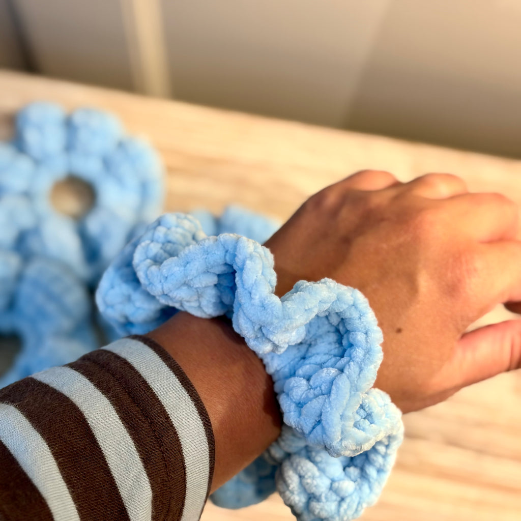 Pastel Crocheted Scunchies