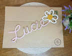 Personalised Knitted Wire Name Sign with Daisy