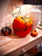 Reusable Halloween Wire Pumpkin Decorating Kit 🎃 | Boo or Spooky Design