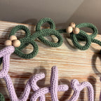 🌿 Personalised Knitted Wire Name Wreath 🌿